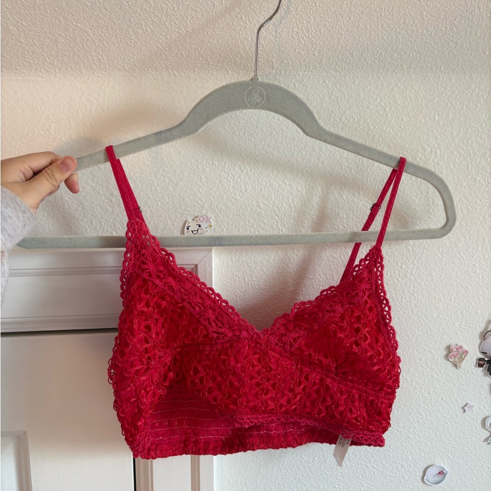 Red Lace Bralette